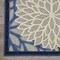 Homeroots 6 x 9 ft. Blue Large Floral Indoor & Outdoor Area Rug 384822 - alternate 4